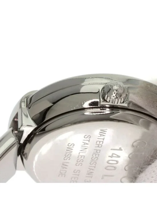 Gucci Round Face GG Pink Shell Bangle Watch SS - Picture 11 of 15